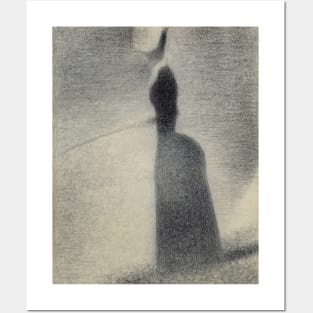 A Woman Fishing by Georges-Pierre Seurat Posters and Art